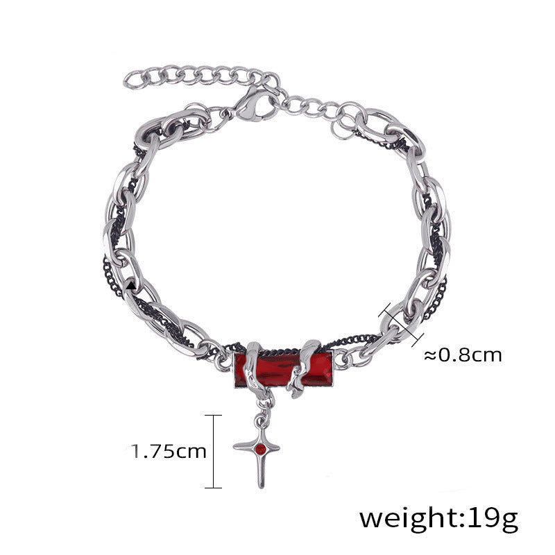 Womens Minimalist Star Bracelet Trendy