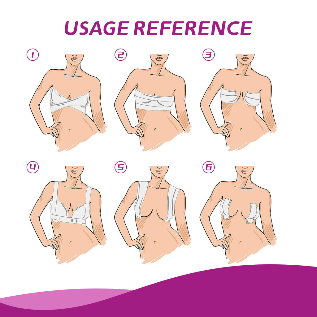 Jaysuing Invisible Chest Lift Gather Your Chest To Prevent Exposure And Sag Breathable Invisible Chest Lift Bandage