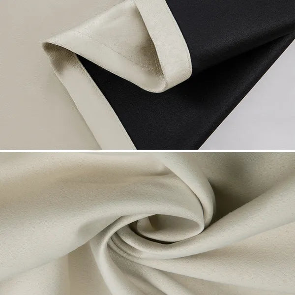 Polyester Grommets Thermal Insulated With Coated Lining 52 In. W X 84 In. L Indoor Blackout Curtains Set Of 2