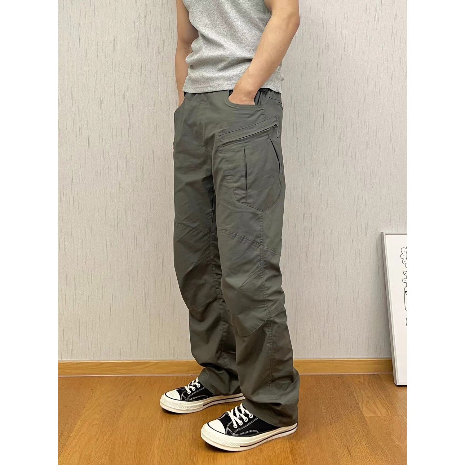 Assault Pants Military-Style Tactical Multi-Pocket Trousers