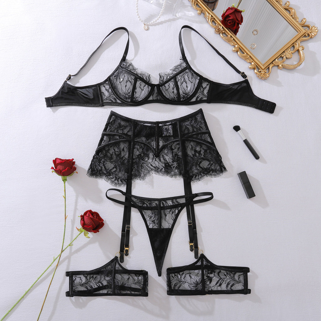 New See-through Lace Corset With Fishbone Boning For A Sculpted