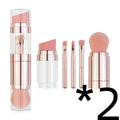 5-in-1 Makeup Brushes Multifunctional Portable Foundation Eyeshadow Puff Powder Maquillaje Cosmetic With Brush Cleaning Bowl