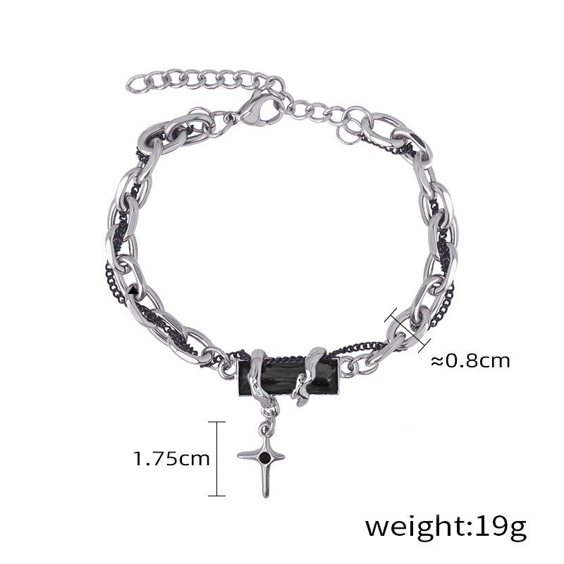 Womens Minimalist Star Bracelet Trendy