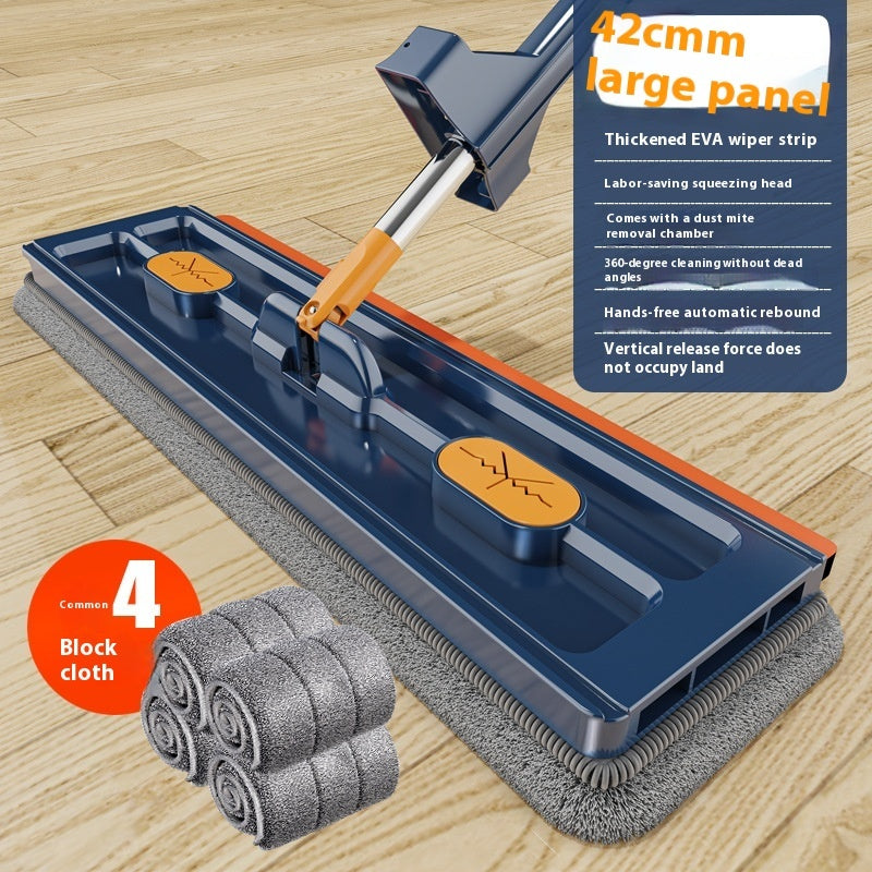 New Style Large Flat Mop 360 Rotating Mop Suitable Various Types Flooring Strong Water Absorption For Home Cleaning Floors