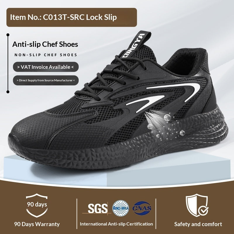 Spring Non-Slip, Oil-Resistant, Comfortable Chef Work Shoes