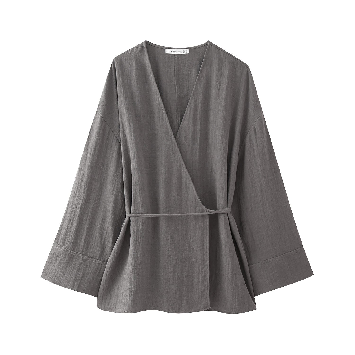 European And American Style Double Breasted Kimono Outerwear Casual Pants